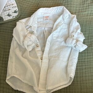 Gymboree White Button-Down Shirt for Kids